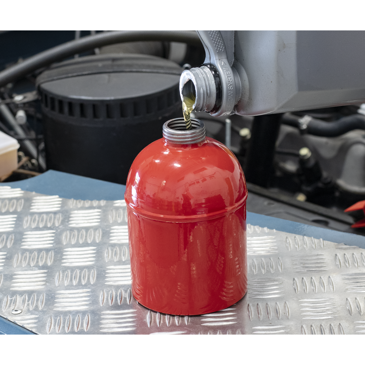 Metal Oil Can with Flexible Spout 1000ml TP1000