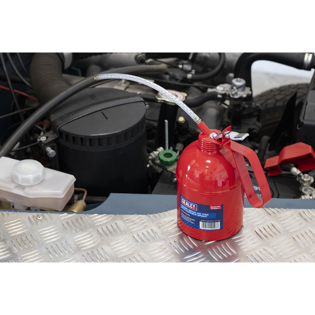 Metal Oil Can with Flexible Spout 1000ml TP1000