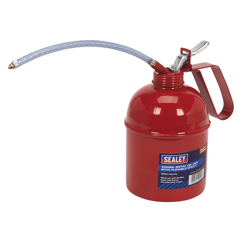 Metal Oil Can with Flexible Spout 1000ml TP1000