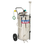 Air Operated Stainless Steel Fuel Drainer 40L TP200S