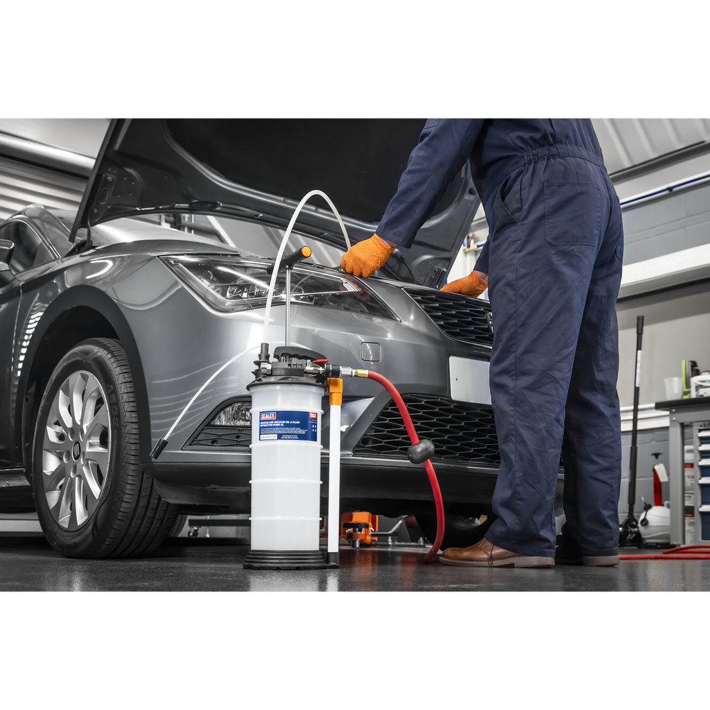 Manual/Air Vacuum Oil & Fluid Extractor Pump 4L TP6900