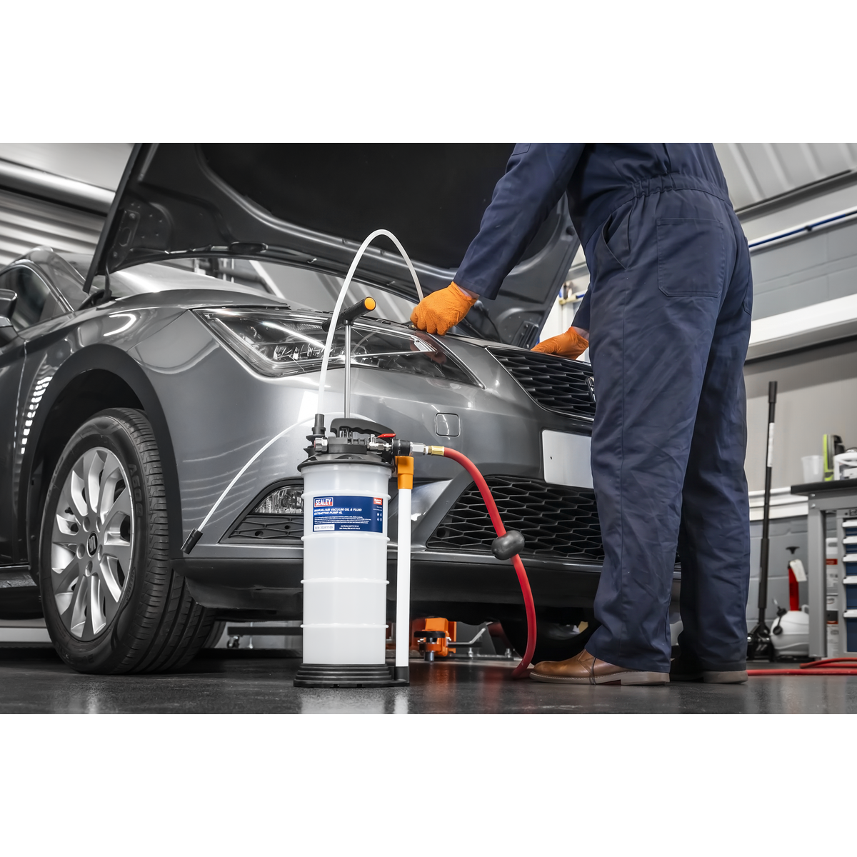 Manual/Air Vacuum Oil & Fluid Extractor Pump 4L TP6900