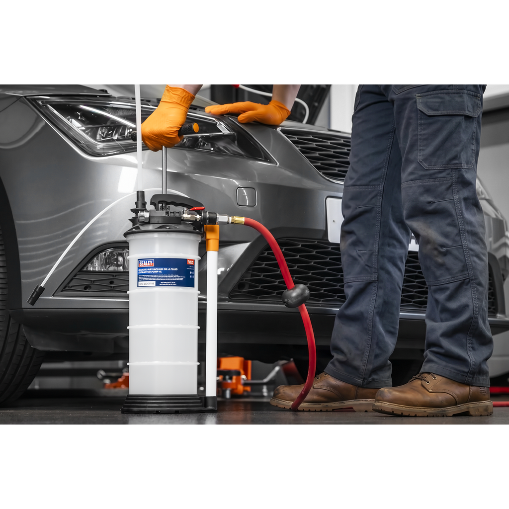 Manual/Air Vacuum Oil & Fluid Extractor Pump 4L TP6900