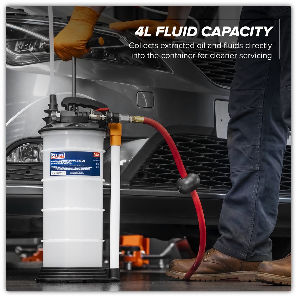 Manual/Air Vacuum Oil & Fluid Extractor Pump 4L TP6900
