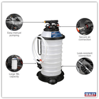 Manual/Air Vacuum Oil & Fluid Extractor Pump 18L TP6909