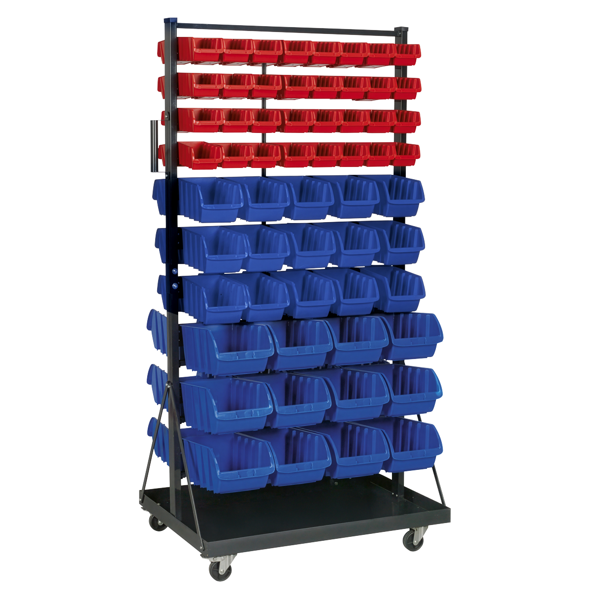 Mobile Bin Storage System with 118 Bins TPS118