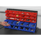 Bench Mounting Bin Storage System with 30 Bins TPS1218