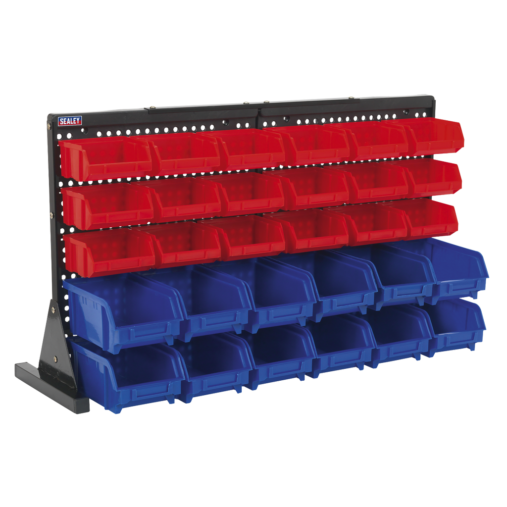 Bench Mounting Bin Storage System with 30 Bins TPS1218