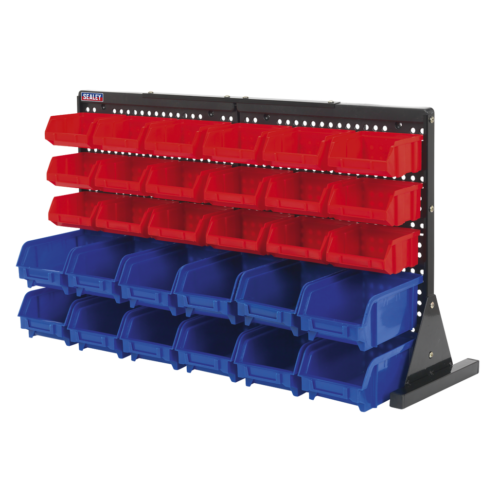 Bench Mounting Bin Storage System with 30 Bins TPS1218