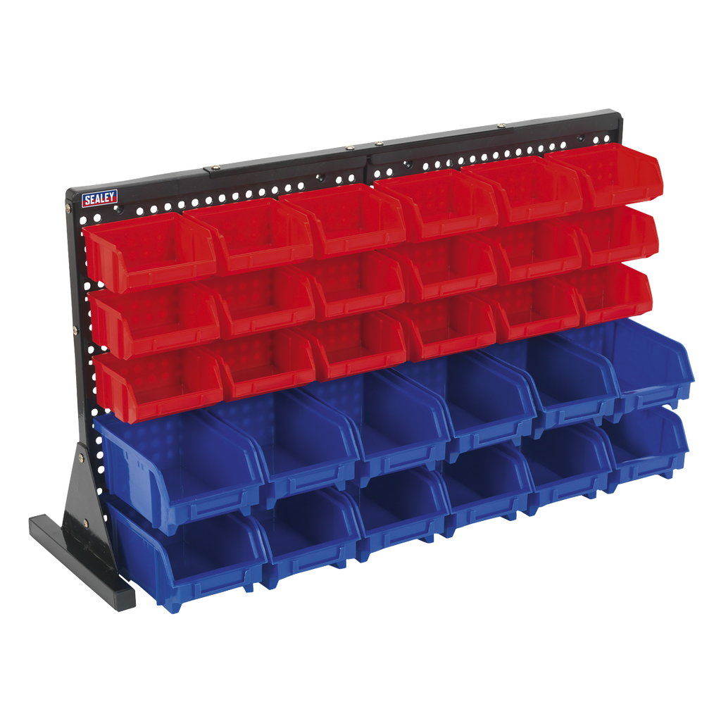 Bench Mounting Bin Storage System with 30 Bins TPS1218