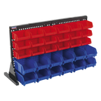 Bench Mounting Bin Storage System with 30 Bins TPS1218