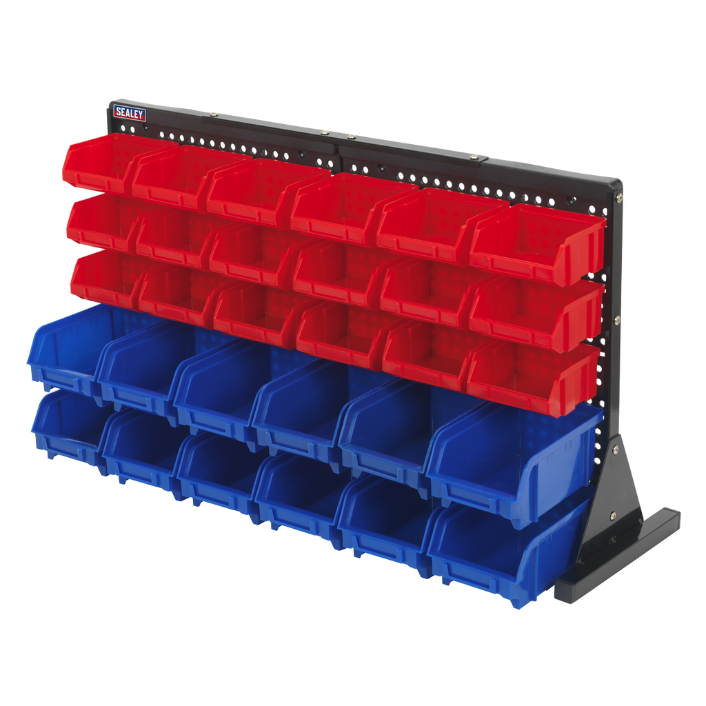 Bench Mounting Bin Storage System with 30 Bins TPS1218