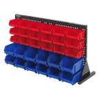 Bench Mounting Bin Storage System with 30 Bins TPS1218