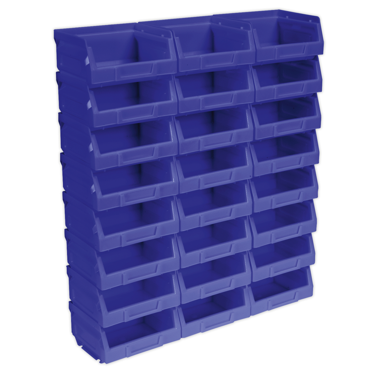 Plastic Storage Bin 105 x 85 x 55mm, Blue - Pack of 24 TPS124B