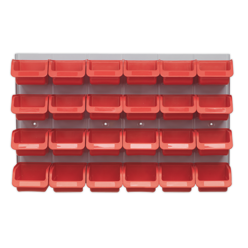 Bin & Panel Combination 24 Bins - Red TPS130