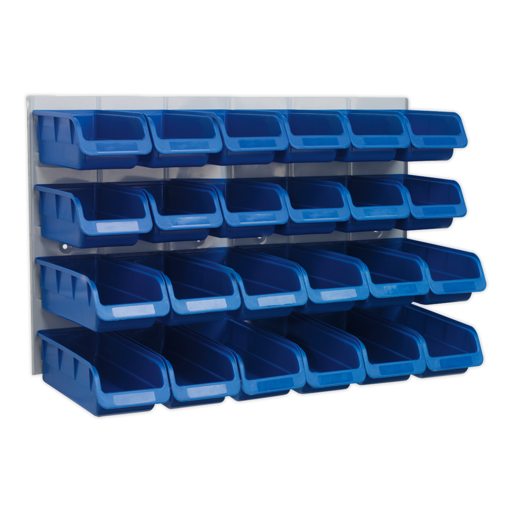 Bin & Panel Combination 24 Bins - Blue TPS131