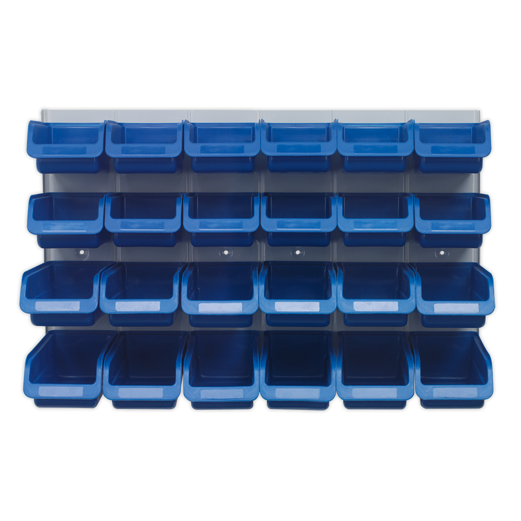 Bin & Panel Combination 24 Bins - Blue TPS131