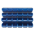 Bin & Panel Combination 24 Bins - Blue TPS131