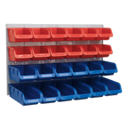 Bin & Panel Combination 24 Bins - Red/Blue TPS132