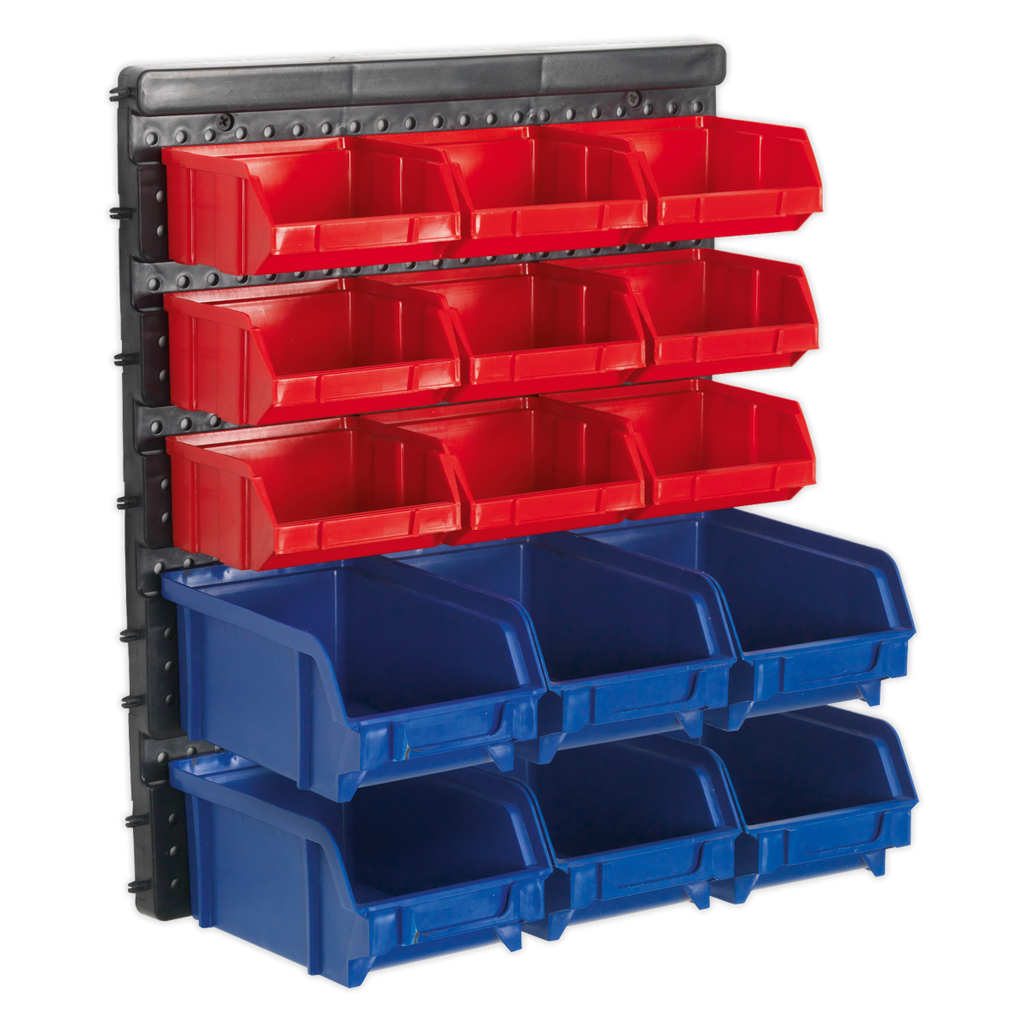 Wall Mounting Bin Storage System with 15 Bins TPS1569WM