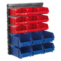Wall Mounting Bin Storage System with 15 Bins TPS1569WM