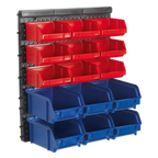 Wall Mounting Bin Storage System with 15 Bins TPS1569WM