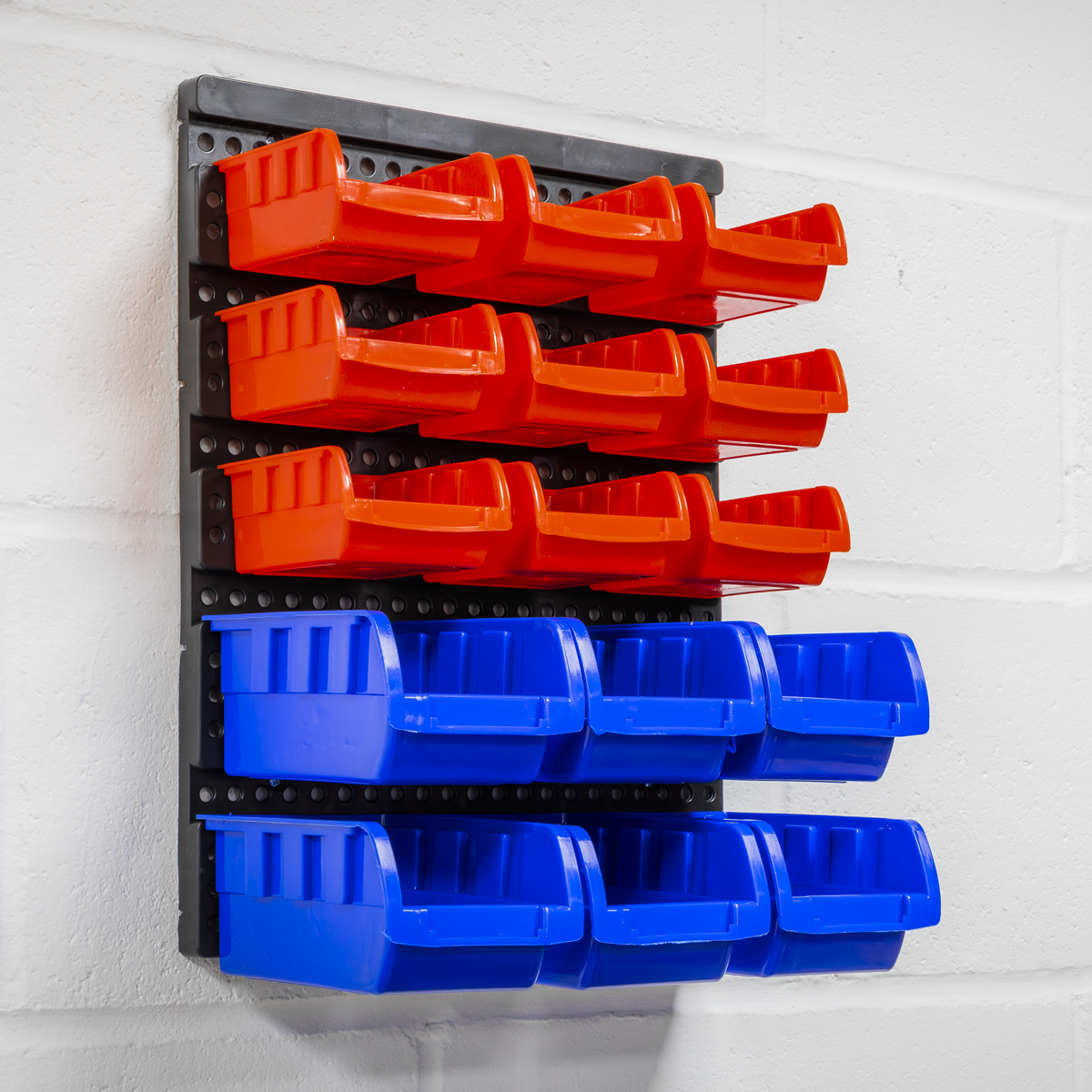 Wall Mounting Bin Storage System with 15 Bins TPS1569WM