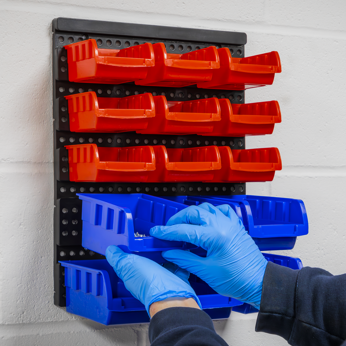 Wall Mounting Bin Storage System with 15 Bins TPS1569WM