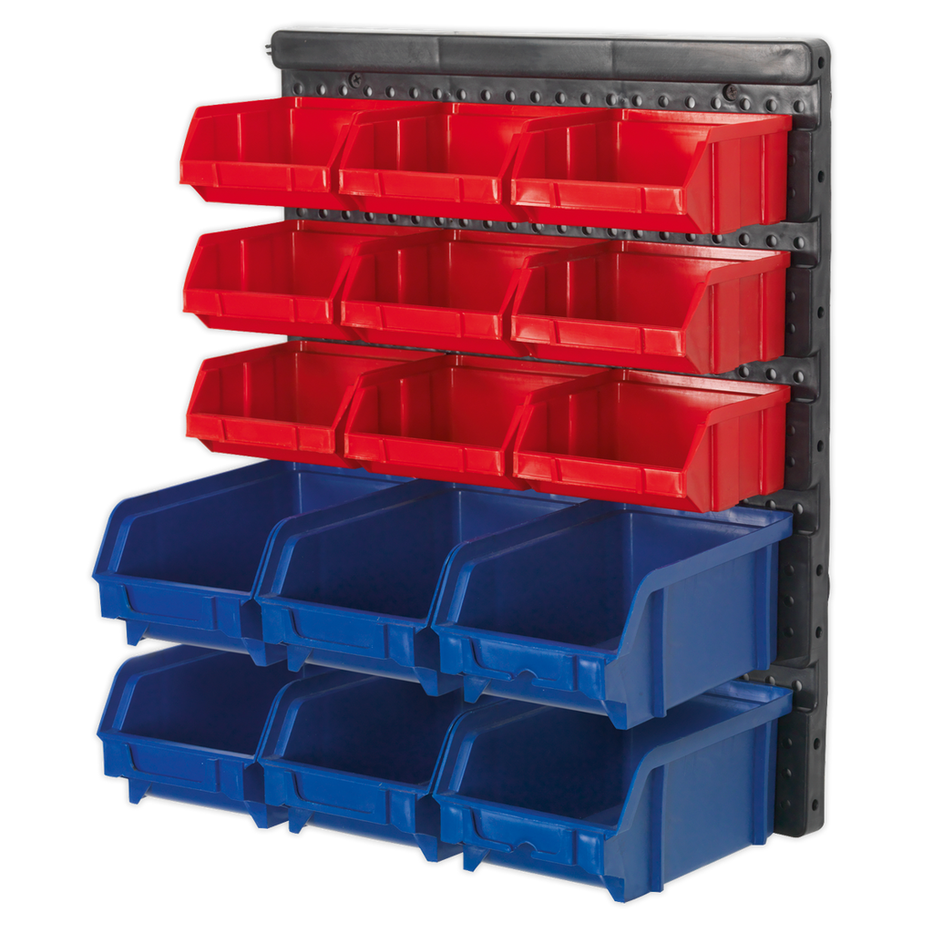 Wall Mounting Bin Storage System with 15 Bins TPS1569WM