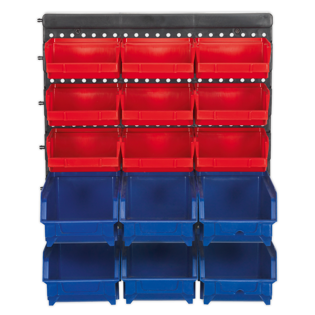 Wall Mounting Bin Storage System with 15 Bins TPS1569WM