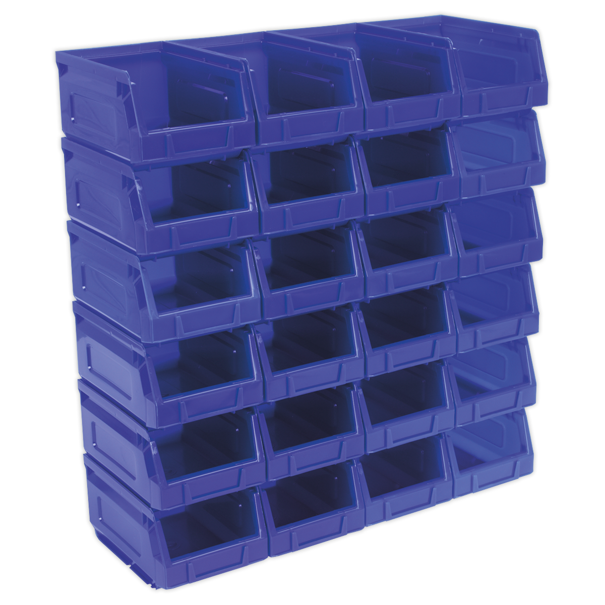 Plastic Storage Bin 105 x 165 x 85mm, Blue - Pack of 24 TPS224B