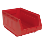 Plastic Storage Bin 210 x 355 x 165mm, Red - Pack of 12 TPS412R