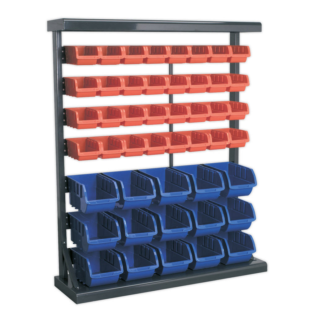 Mobile Bin Storage System with 47 Bins TPS47