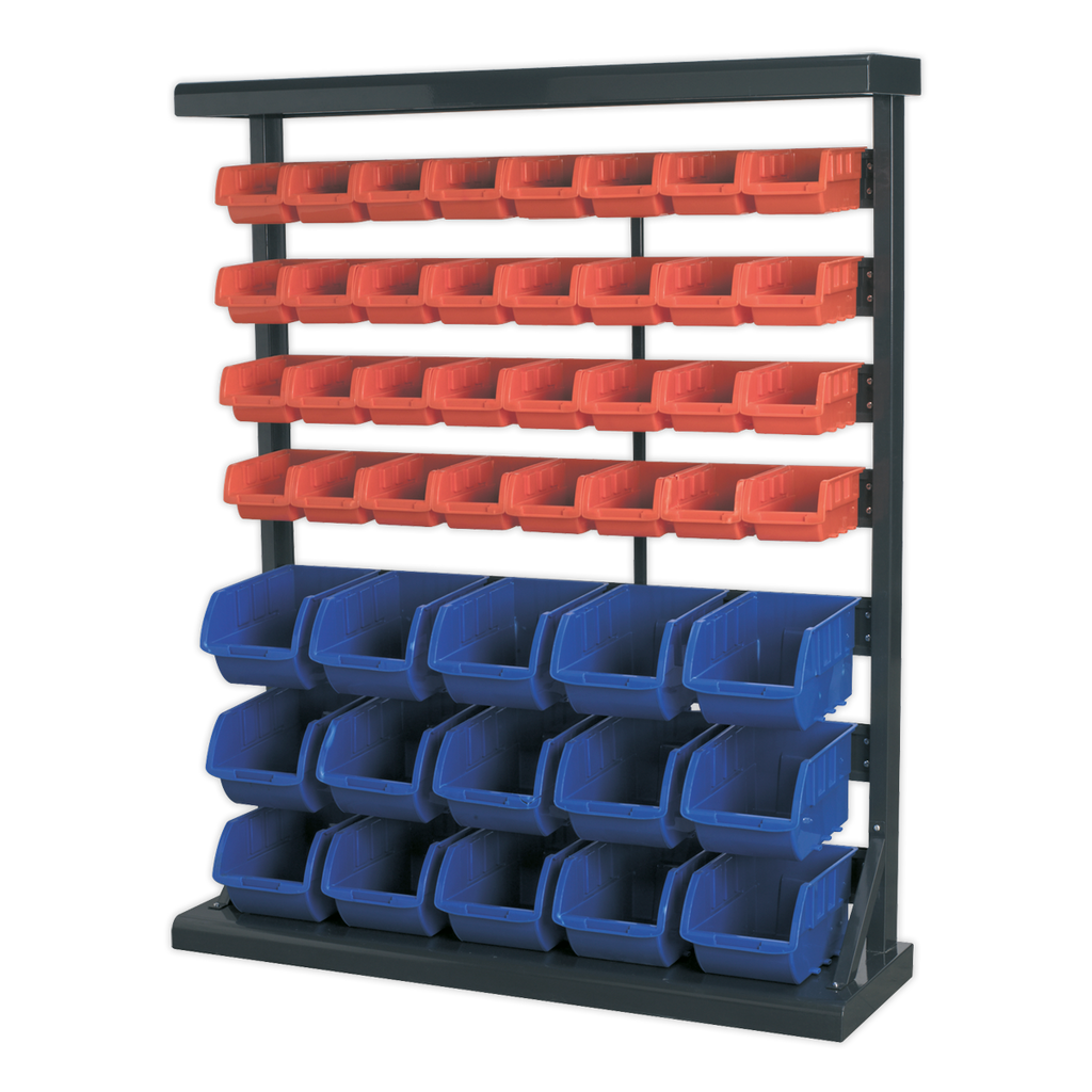 Mobile Bin Storage System with 47 Bins TPS47