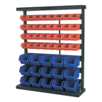 Mobile Bin Storage System with 47 Bins TPS47