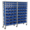 Mobile Bin Storage System with 72 Bins TPS72