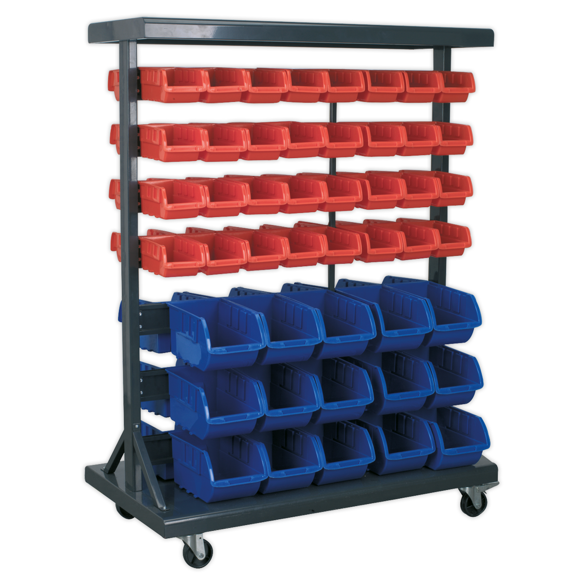 Mobile Bin Storage System with 94 Bins TPS94
