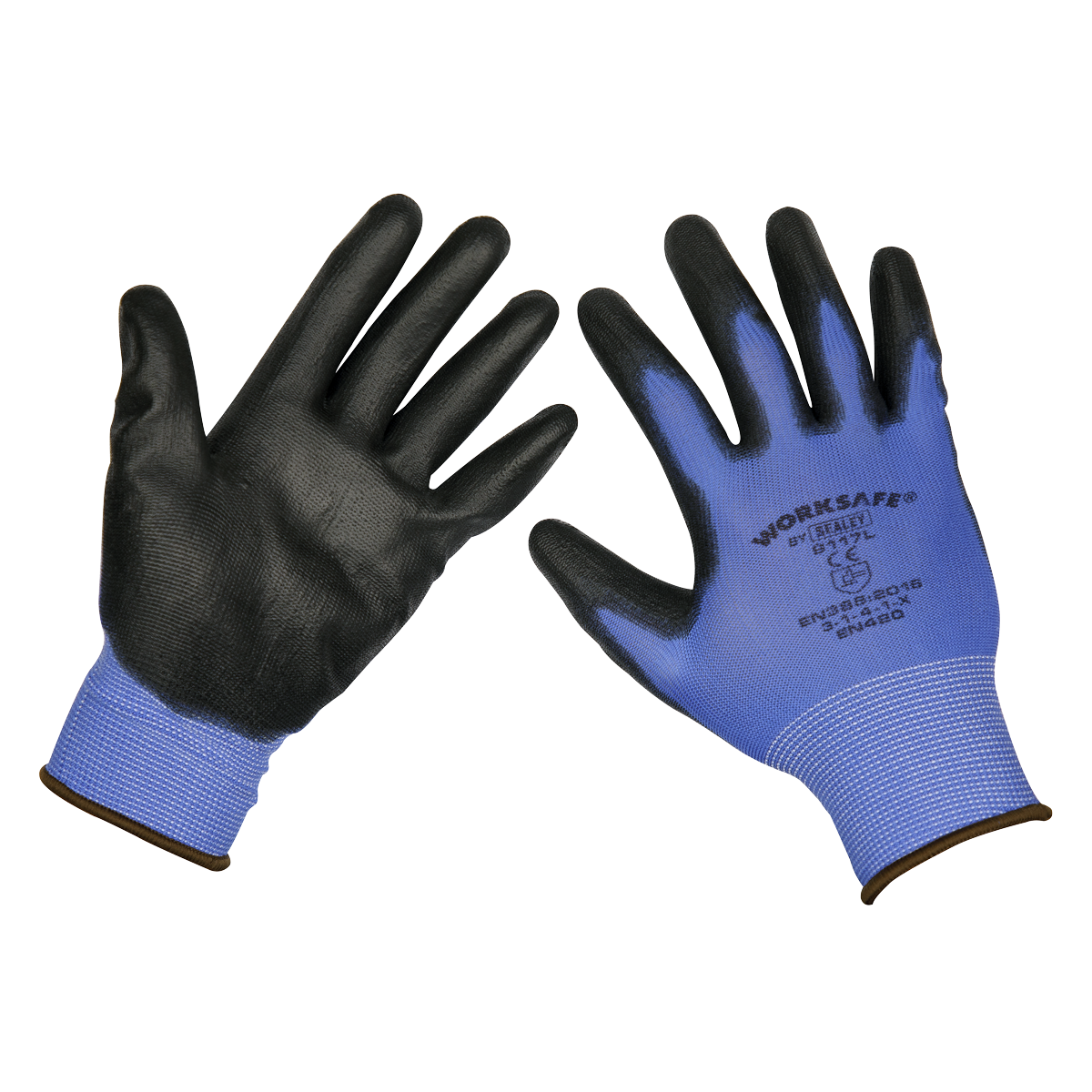 Lightweight Precision Grip Gloves, Large - Pack of 6 Pairs TSP117L/6