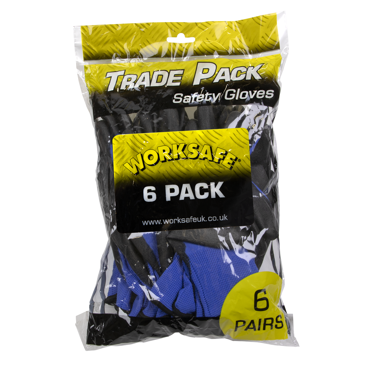 Lightweight Precision Grip Gloves, Large - Pack of 6 Pairs TSP117L/6