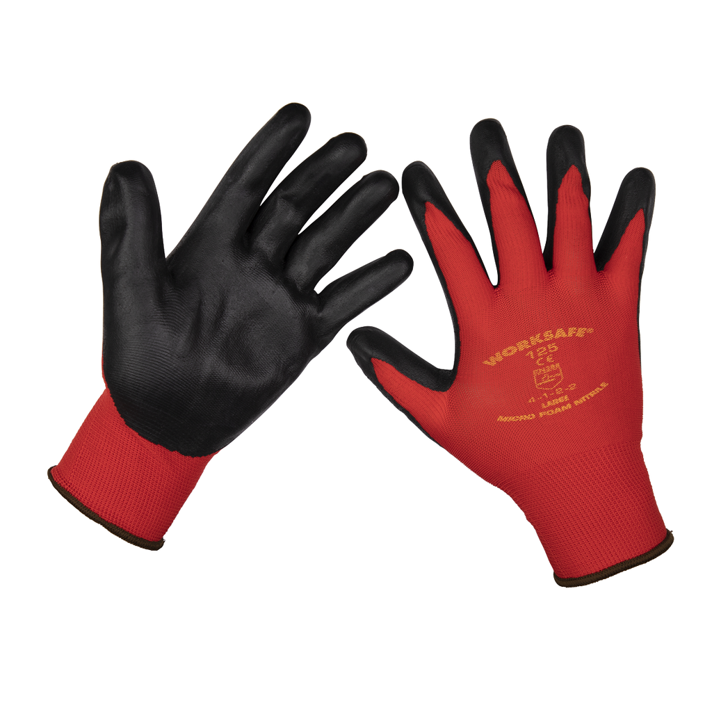 Nitrile Palm Gloves, Large - Pack of 6 Pairs TSP125L/6