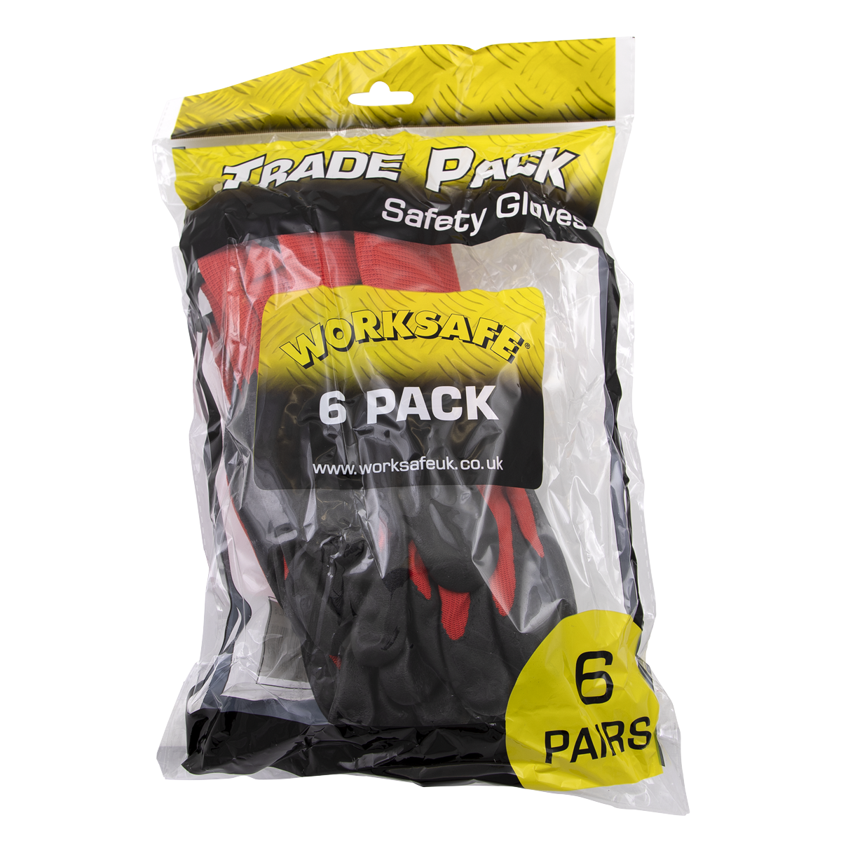Nitrile Palm Gloves, Large - Pack of 6 Pairs TSP125L/6