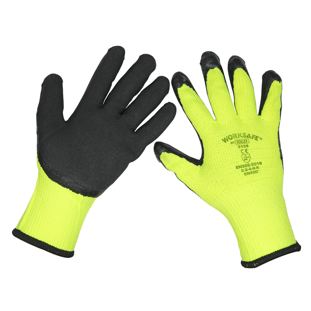 Thermal Super Grip Gloves, Large - Pack of 6 Pairs TSP126/6