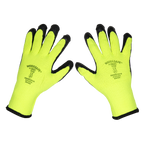 Thermal Super Grip Gloves, Large - Pack of 6 Pairs TSP126/6