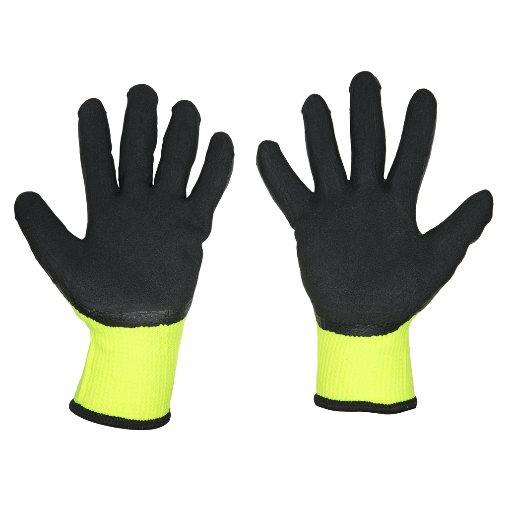 Thermal Super Grip Gloves, Large - Pack of 6 Pairs TSP126/6