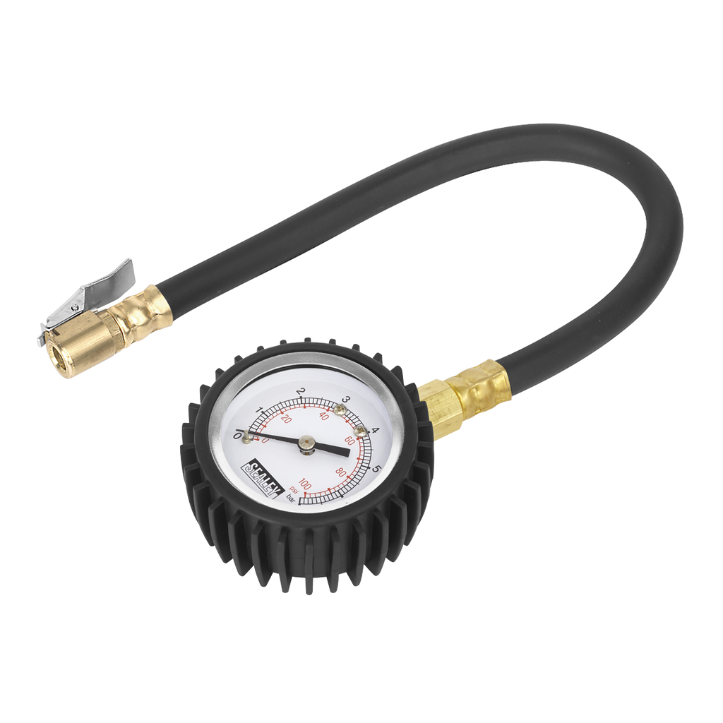 Tyre Pressure Gauge with Clip-On Chuck TST/PG6