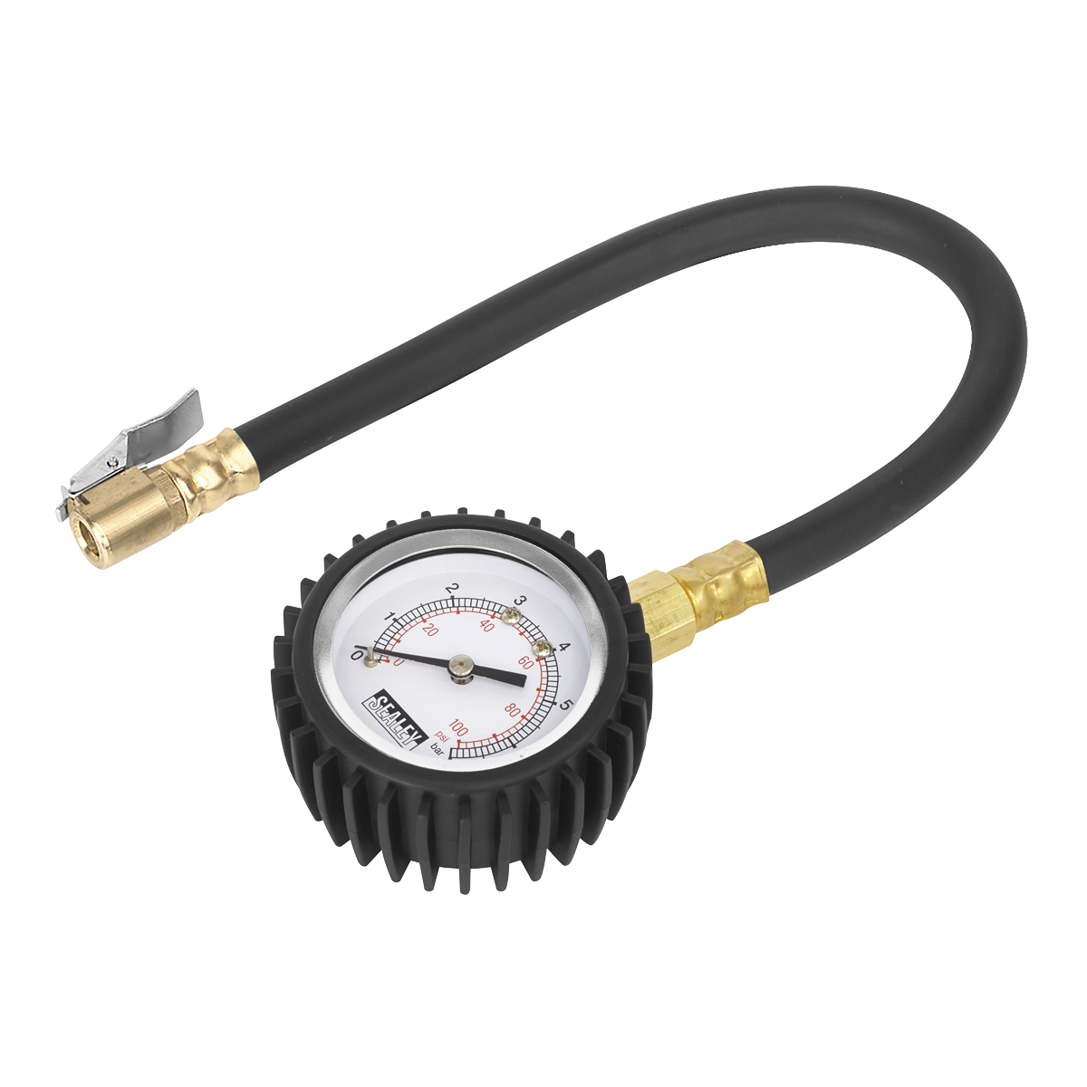 Tyre Pressure Gauge with Clip-On Chuck TST/PG6
