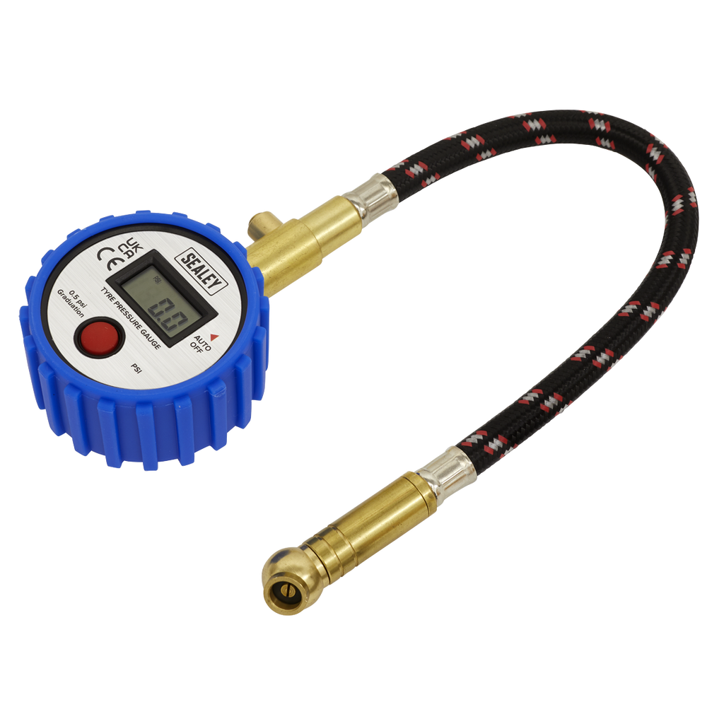 Digital Tyre Pressure Gauge with Leader Hose & Quick Release TST/PG981