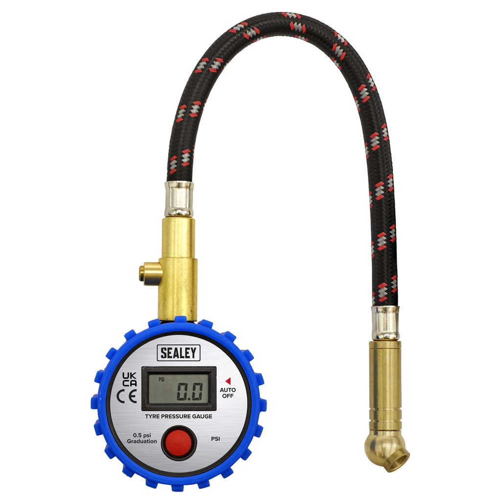 Digital Tyre Pressure Gauge with Leader Hose & Quick Release TST/PG981