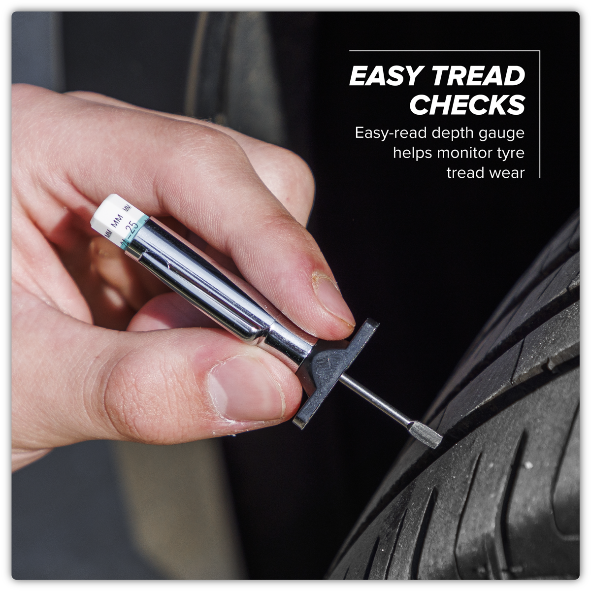 Tyre Pressure & Tread Depth Gauge Set 2pc TST/PGT