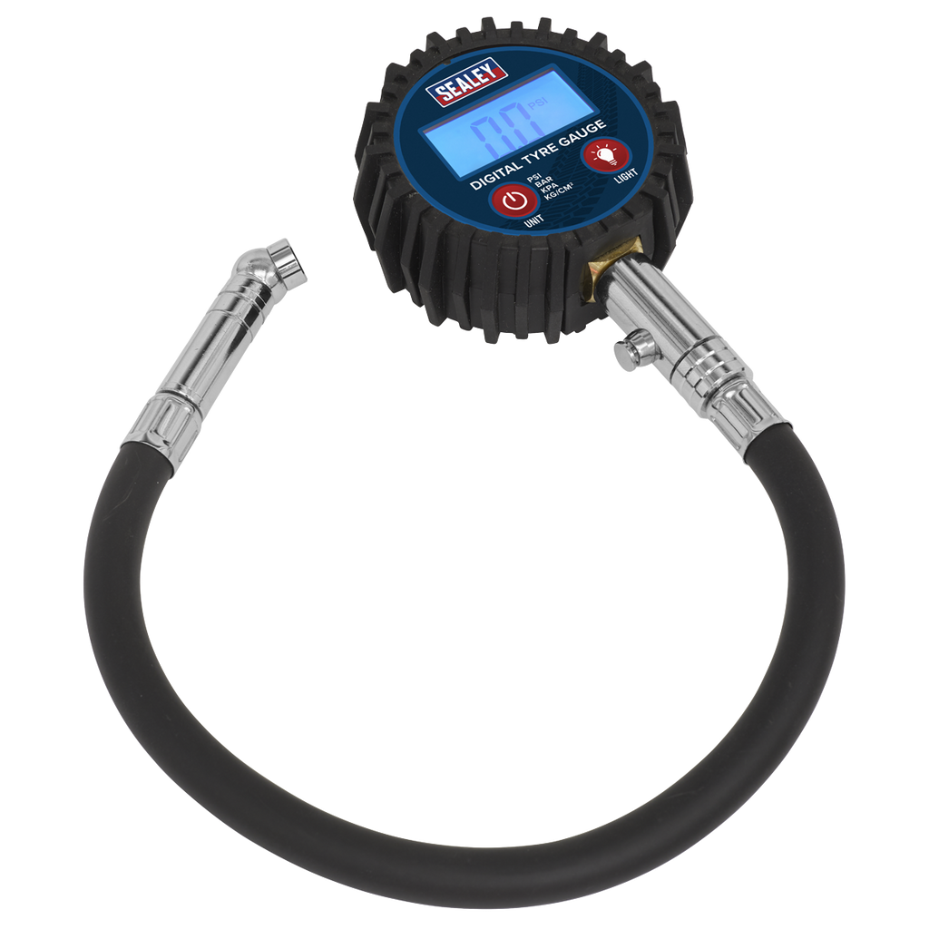 Digital Tyre Pressure Gauge with Push-On Connector TST002